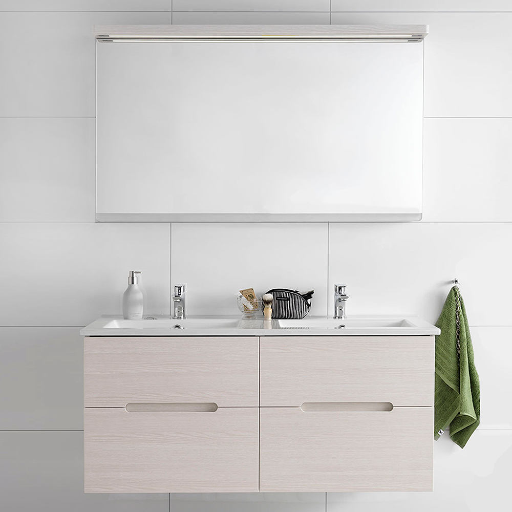 Möbelpaket Hafa Sun Vit Ek Spegel Dubbel