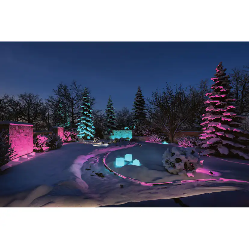 LED Infälld Markbelysning Paulmann Plug & Shine Smart Home Zigbee 3.0 Floor Profil IP67 RGBW+ 3,7W 3-pack