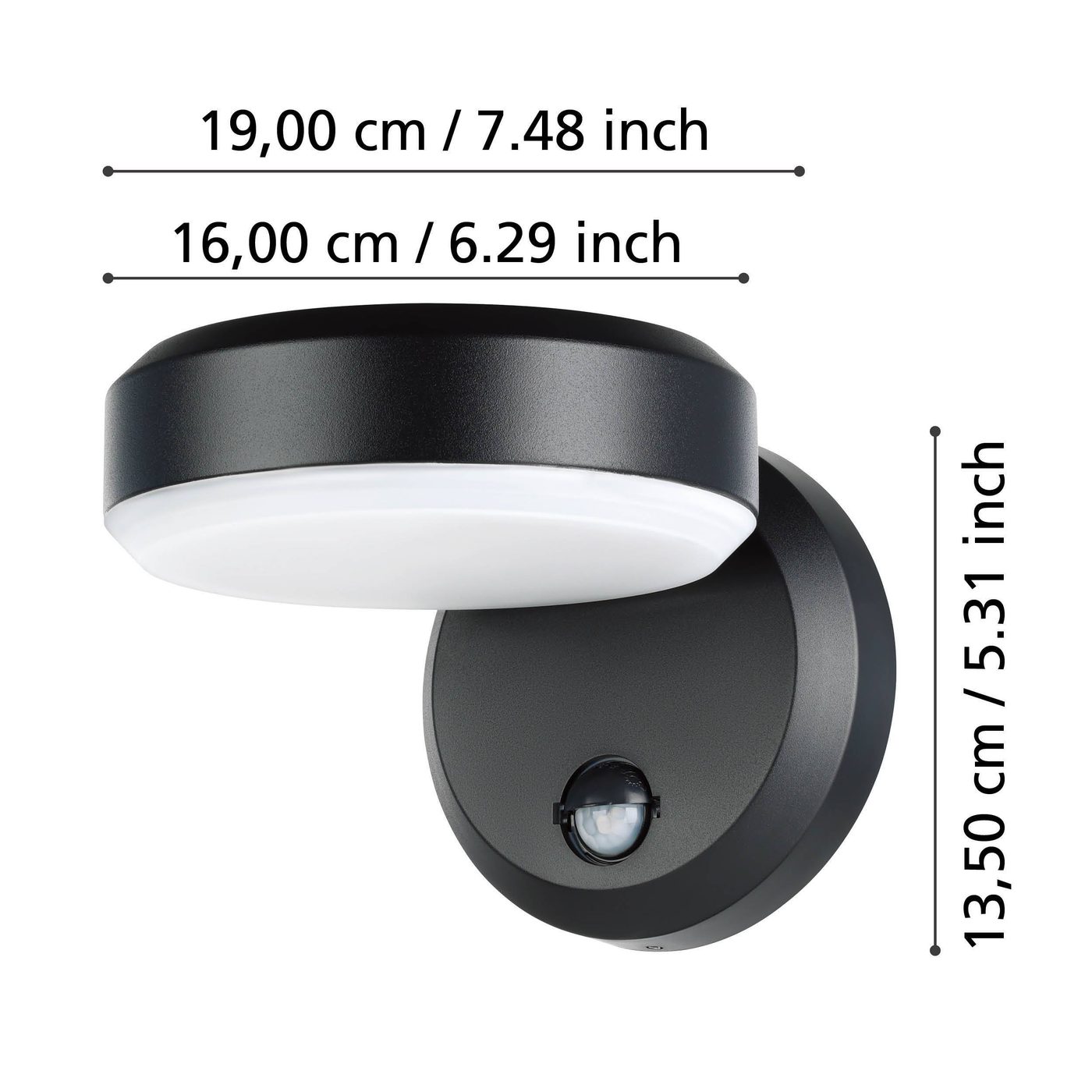 Vägglampa Utebelysning Eglo Fornaci med Sensor