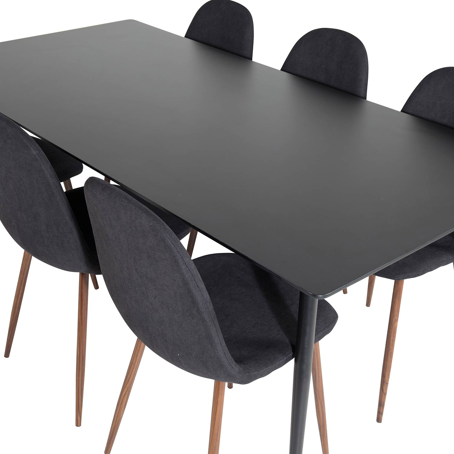 Matgrupp Venture Home Silvia med 6 Pobbie Stolar Polyestertyg