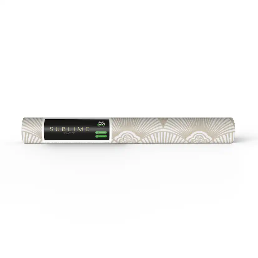 Tapet Sublime Art Deco Naturel 121146 EasyUp, Mönstrad Vit