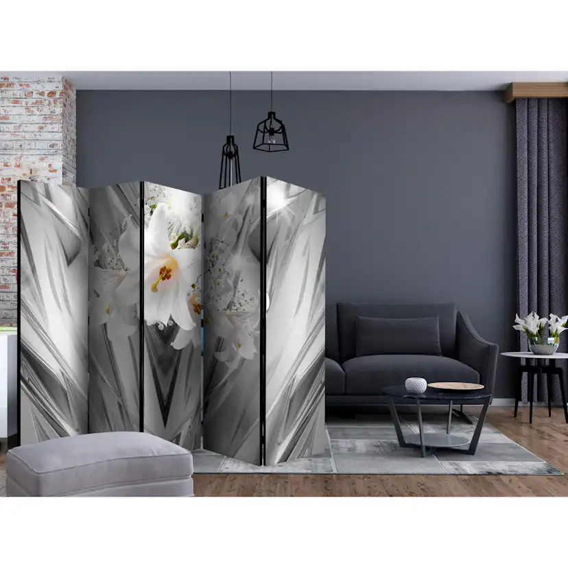 Rumsavdelare Skärmvägg Arkiio Steel Lilies II 225x172 cm