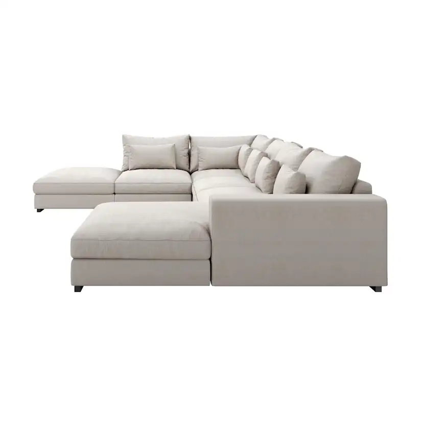 5-sitssoffa Scandinavian Choice Dubai U-formad med Schäslong och Divan 432 cm