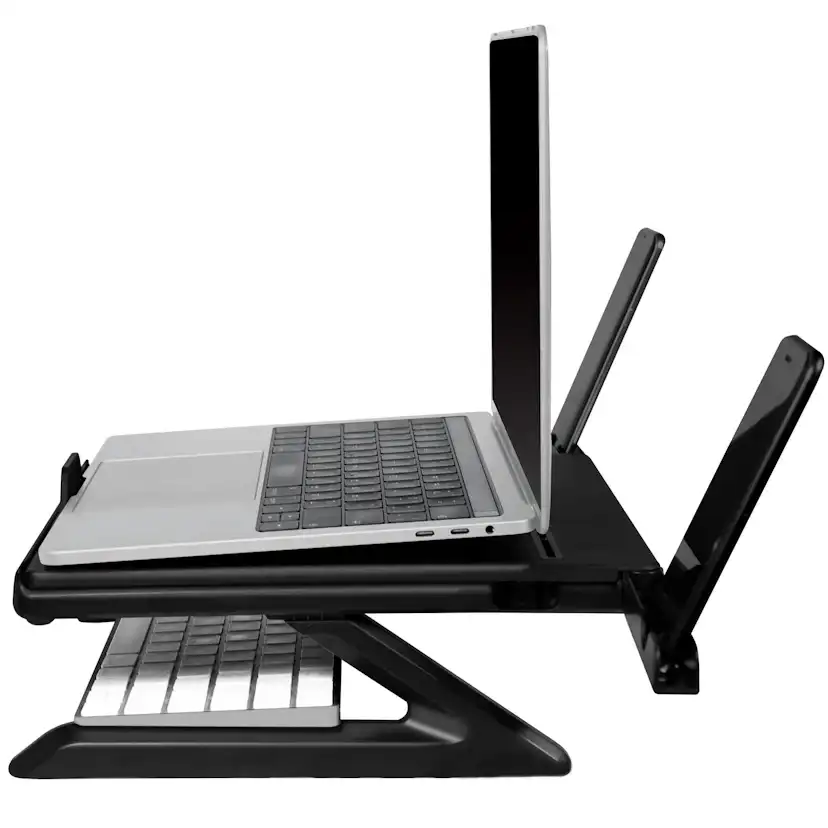 Hopfällbart Laptopställ LogiLink Höjdjusterbart