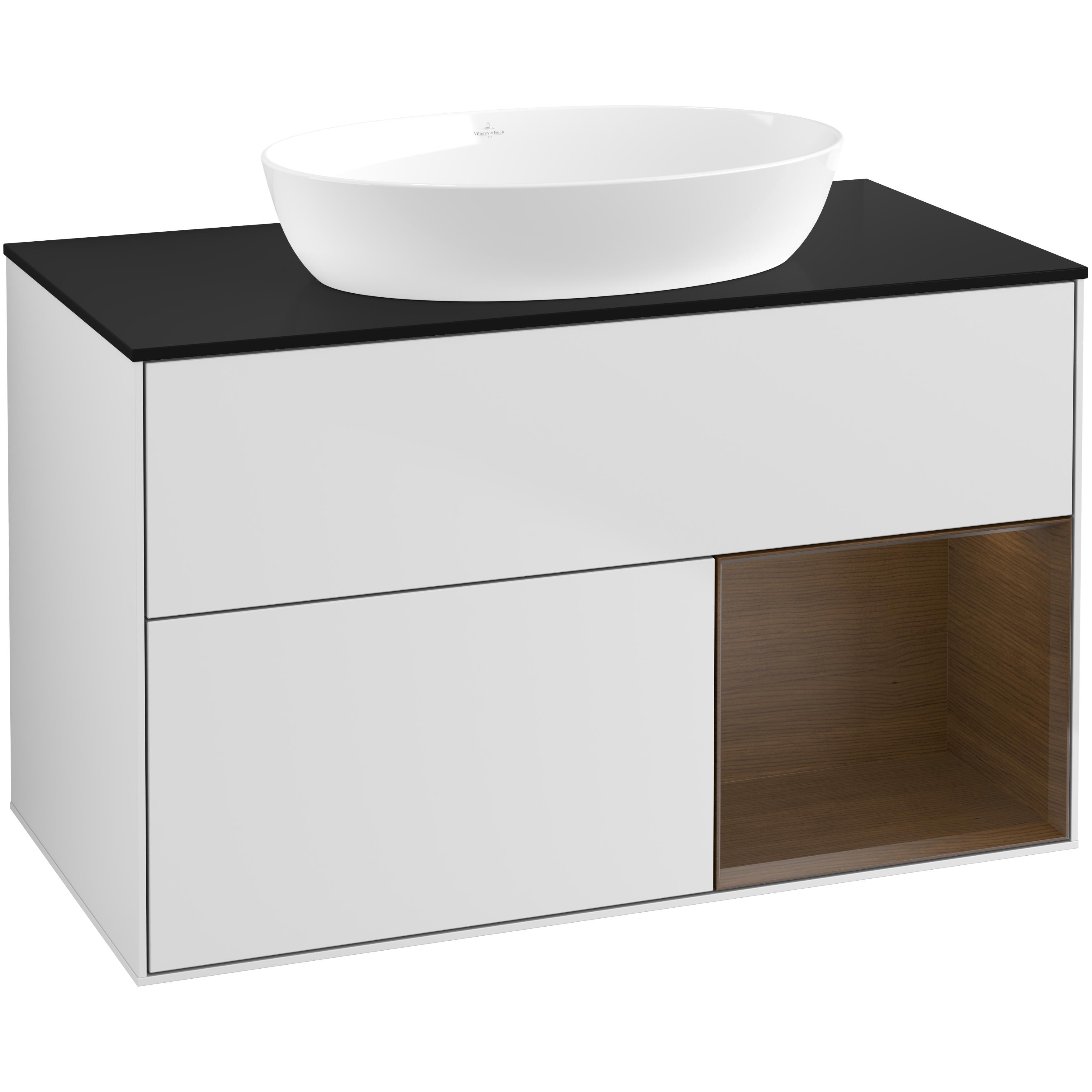 Tvättställsskåp Villeroy & Boch Finion med 2 Lådor Hylla och Bänkskiva för Fristående Tvättställ från Artis & Collaro