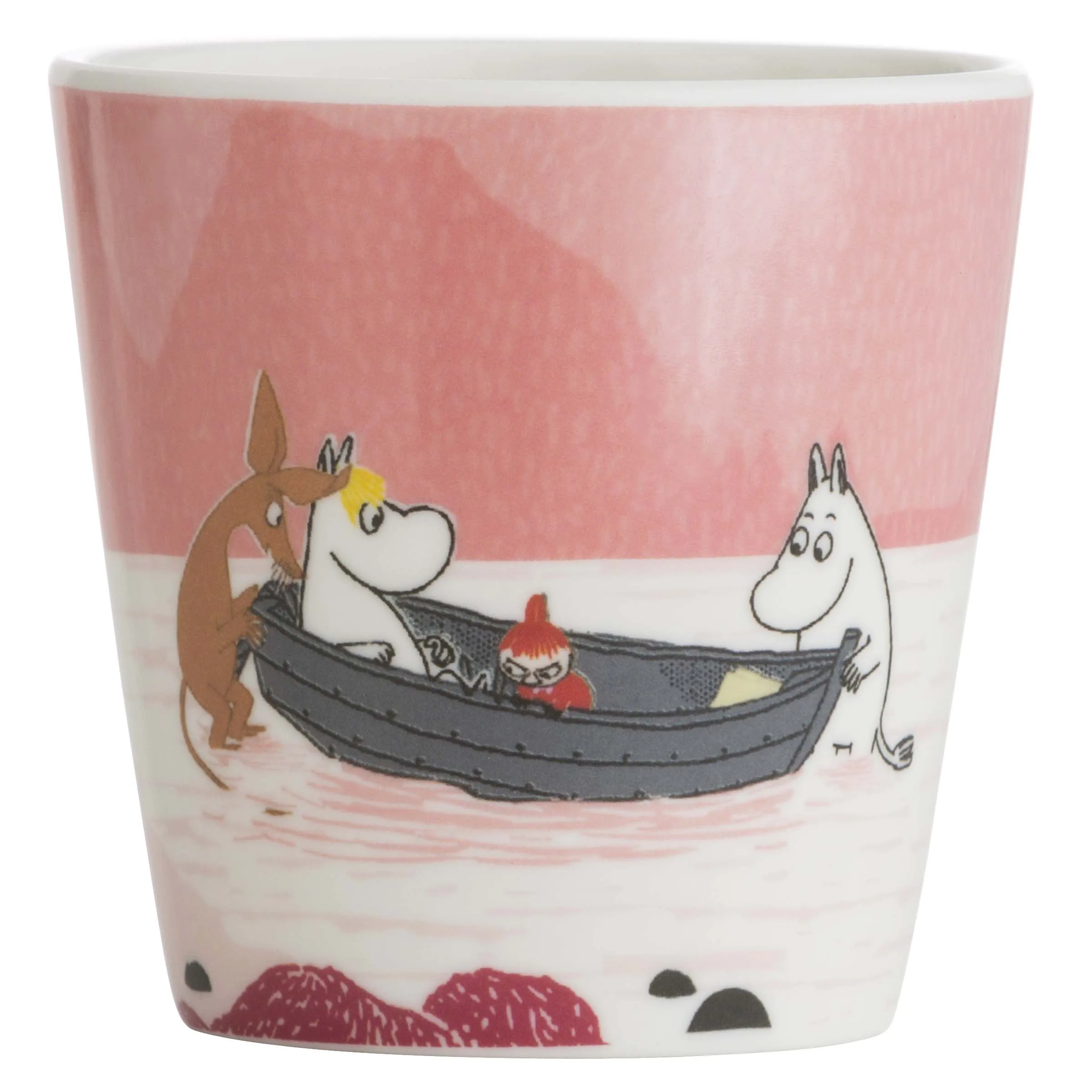 Barnmugg Rätt Start Mumin Med Handtag Skog & Sjö Rosa