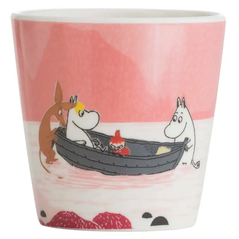 Barnmugg Rätt Start Mumin Med Handtag Skog & Sjö Rosa