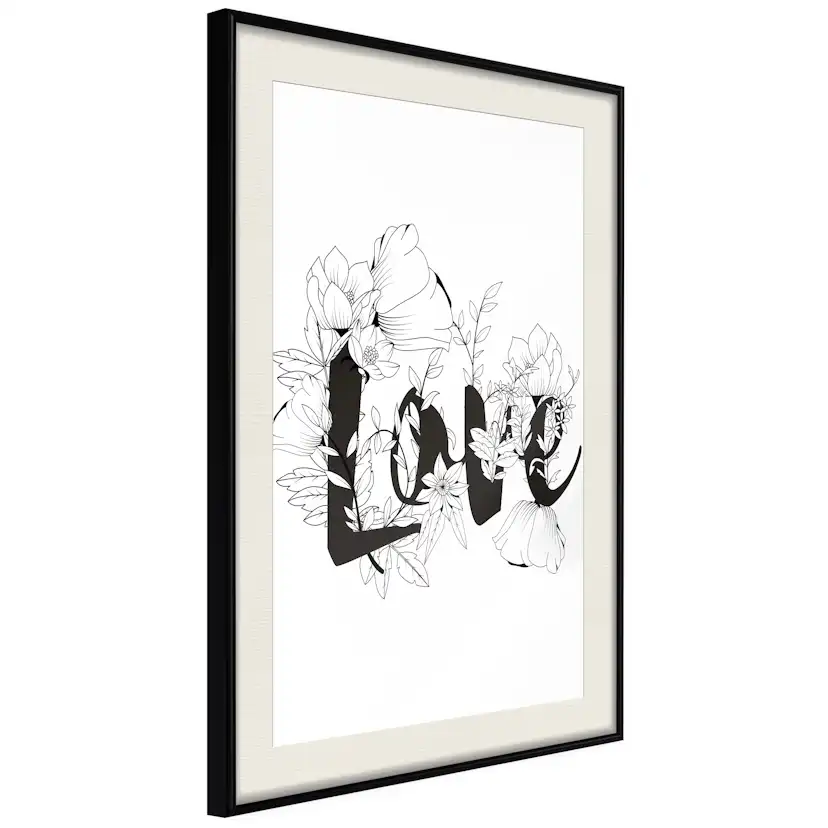 Poster Artgeist Affisch Love With Flowers