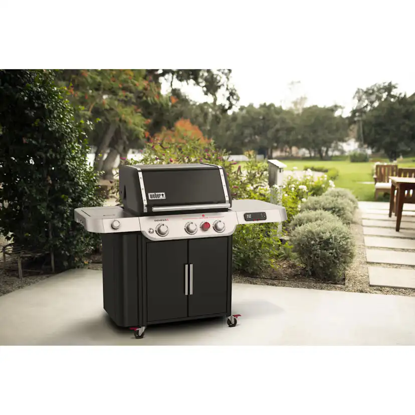 Gasolgrill Weber Genesis 2022 EX-335 Rostfritt Stål med Sidobrännare & Regulatorset