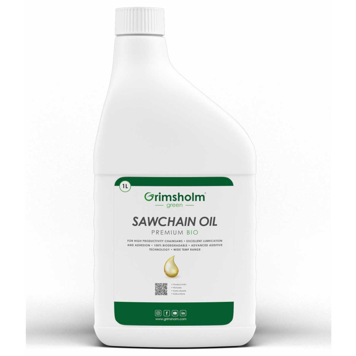 Sågkedjeolja Grimsholm Premium Bio 1L