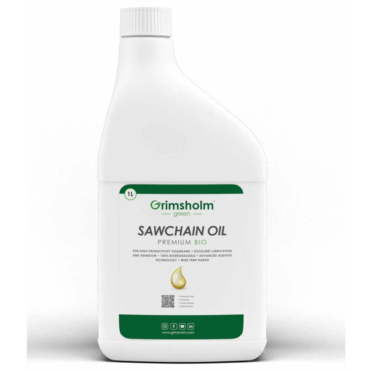 Sågkedjeolja Grimsholm Premium Bio 1L