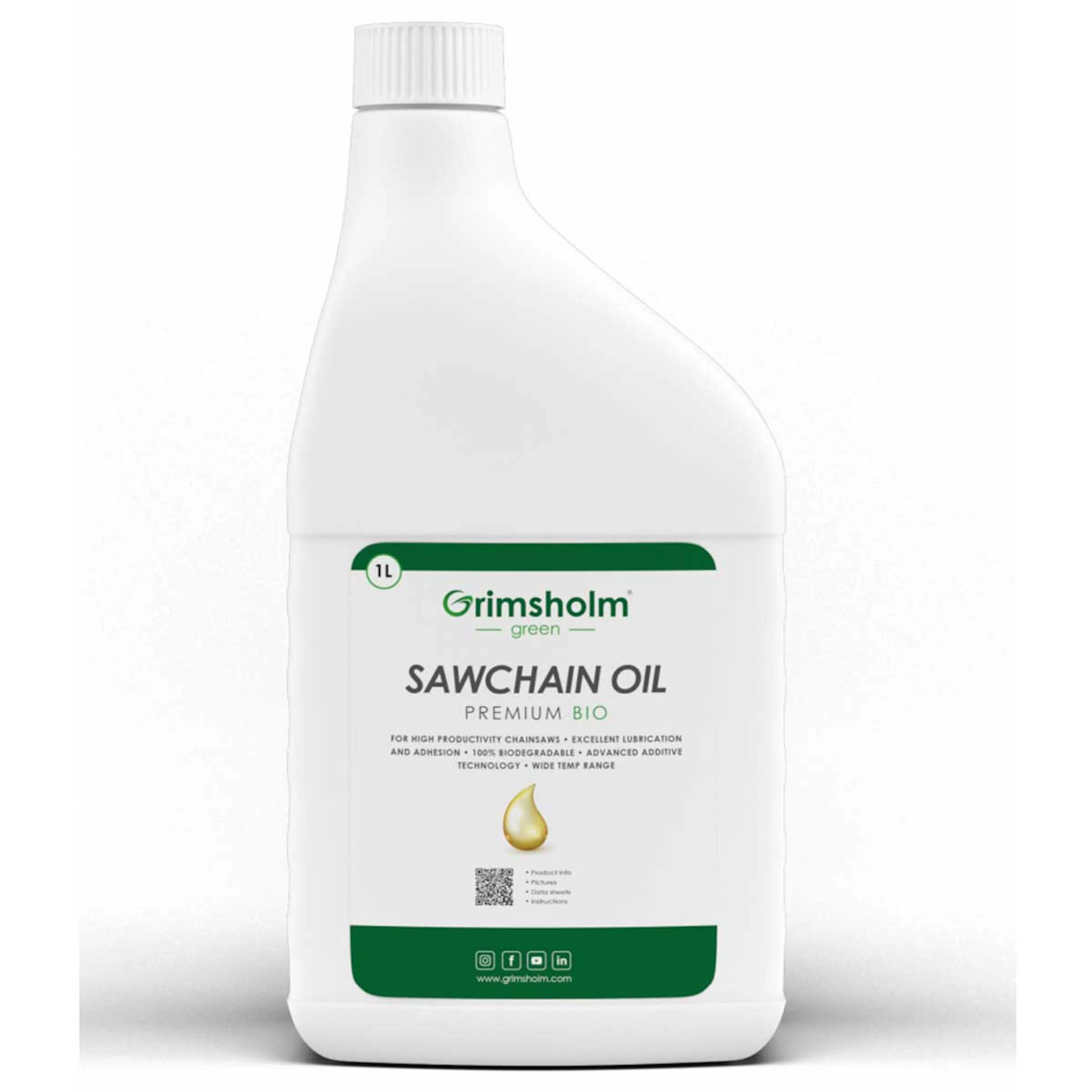Sågkedjeolja Grimsholm Premium Bio 1L