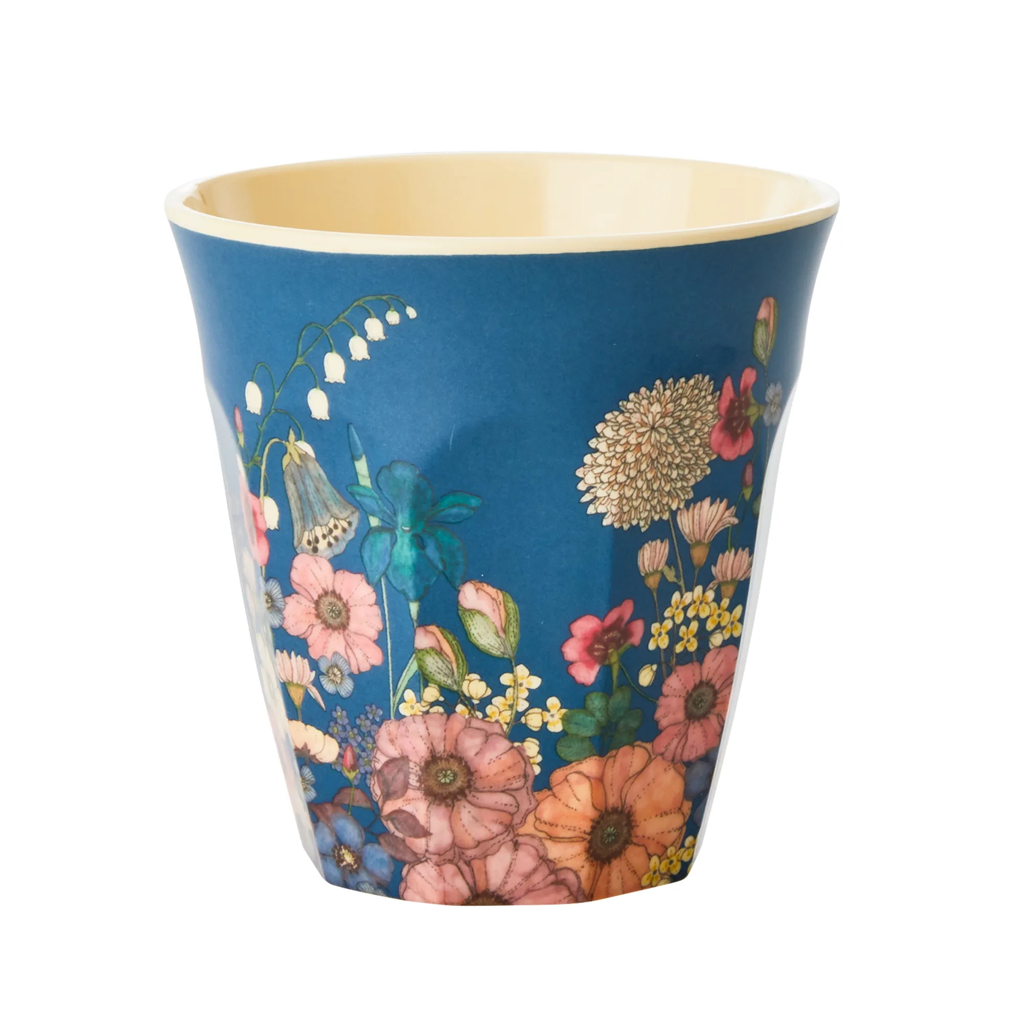 Melaminkopp Rice Medium Ängsblommor Blå/Multi