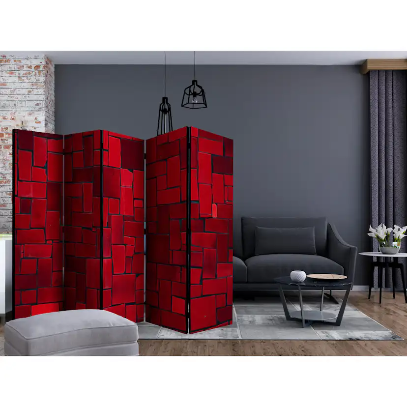 Rumsavdelare Skärmvägg Arkiio Red Imagination II 225x172 cm