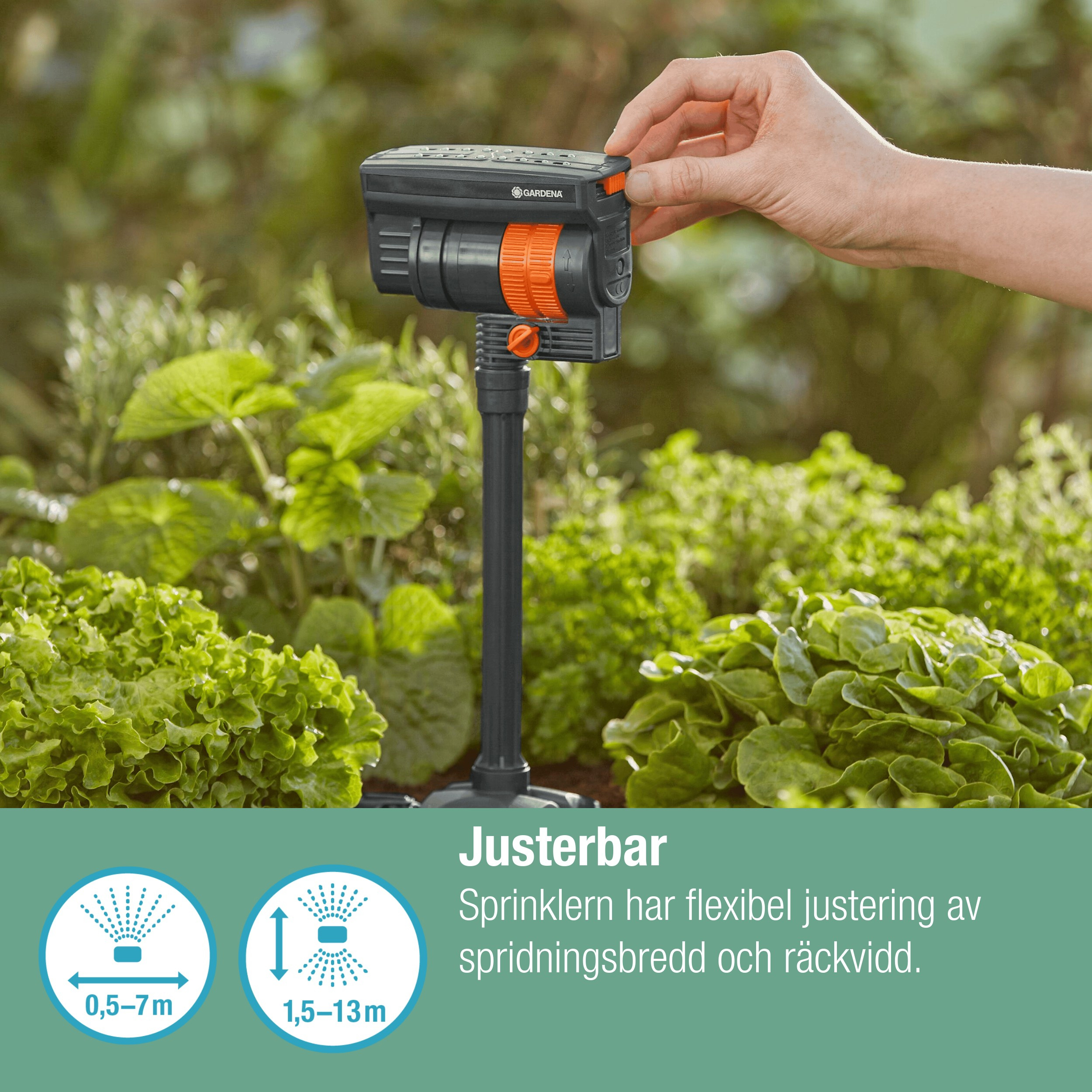 Förlängningsrör Gardena Micro-Drip för Rektangulärspridare OS 90