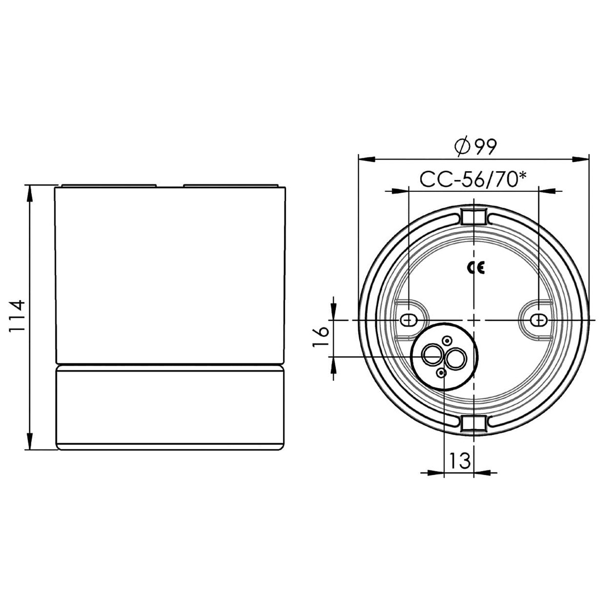 Downlight Ifö Electric Light On 35W Bastu