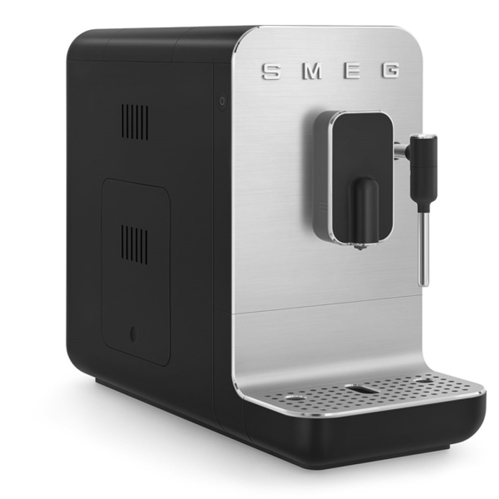 Espressomaskin Smeg BCC12BLMEU Compact Design med Inbyggd Kaffekvarn