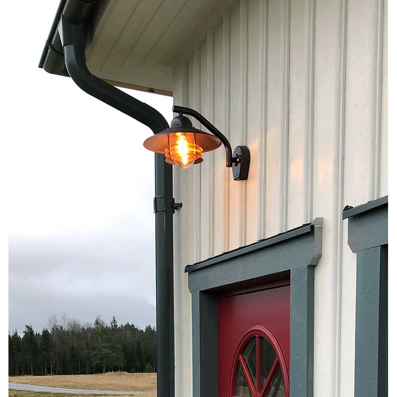 VÄGGARM TELLUS 60W SVART/BLÄST Svart/Blästrad