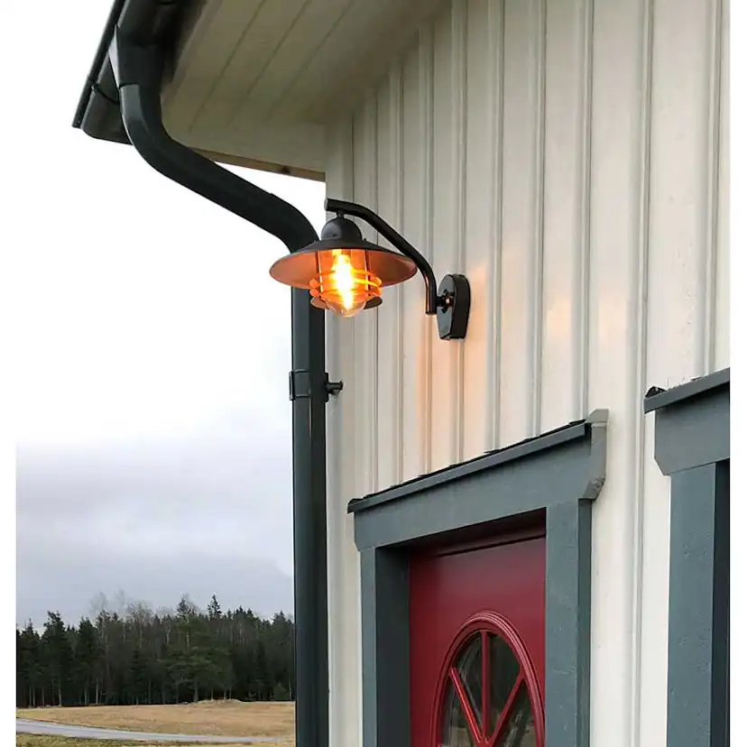 VÄGGARM TELLUS 60W SVART/BLÄST Svart/Blästrad