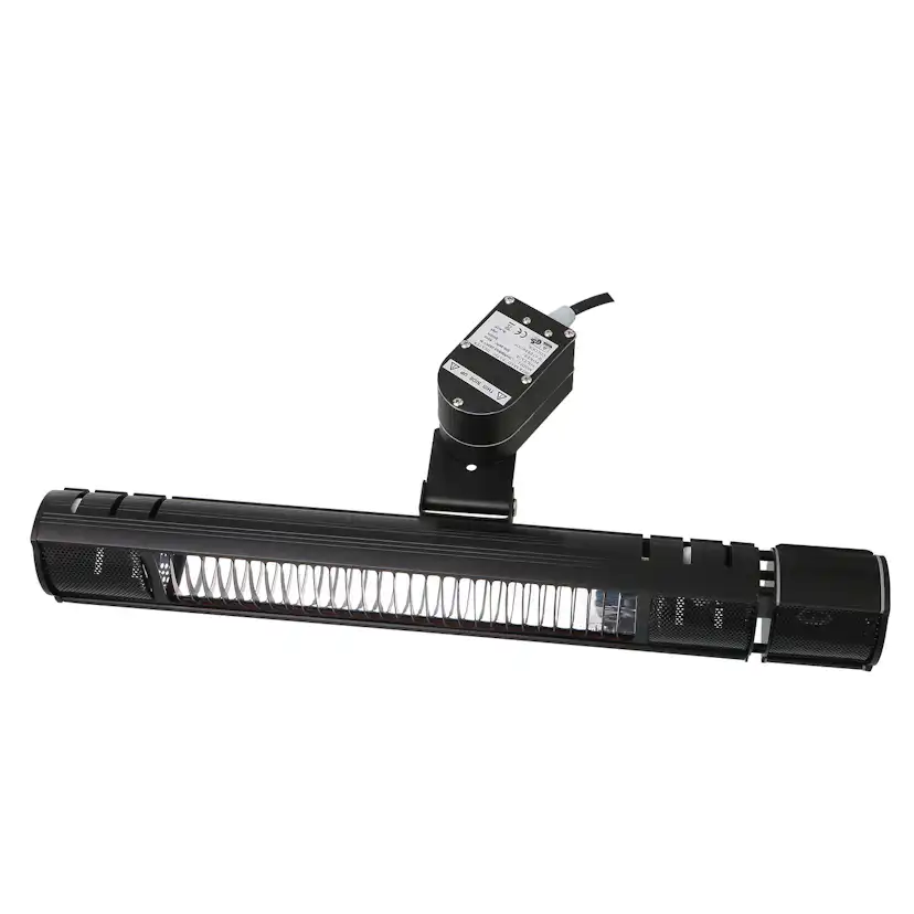 Terassvärmare Heat1 2000W Svart Med Svängning