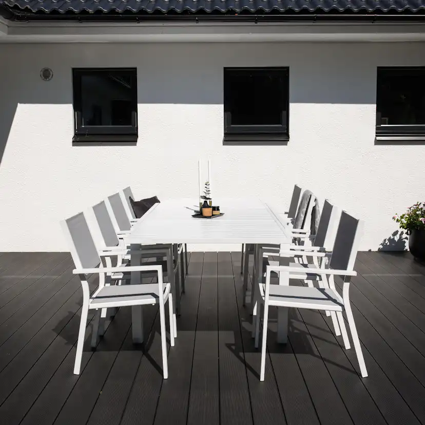 Matgrupp Venture Home Madrid 160/240 med 8 Copacabana Matstolar