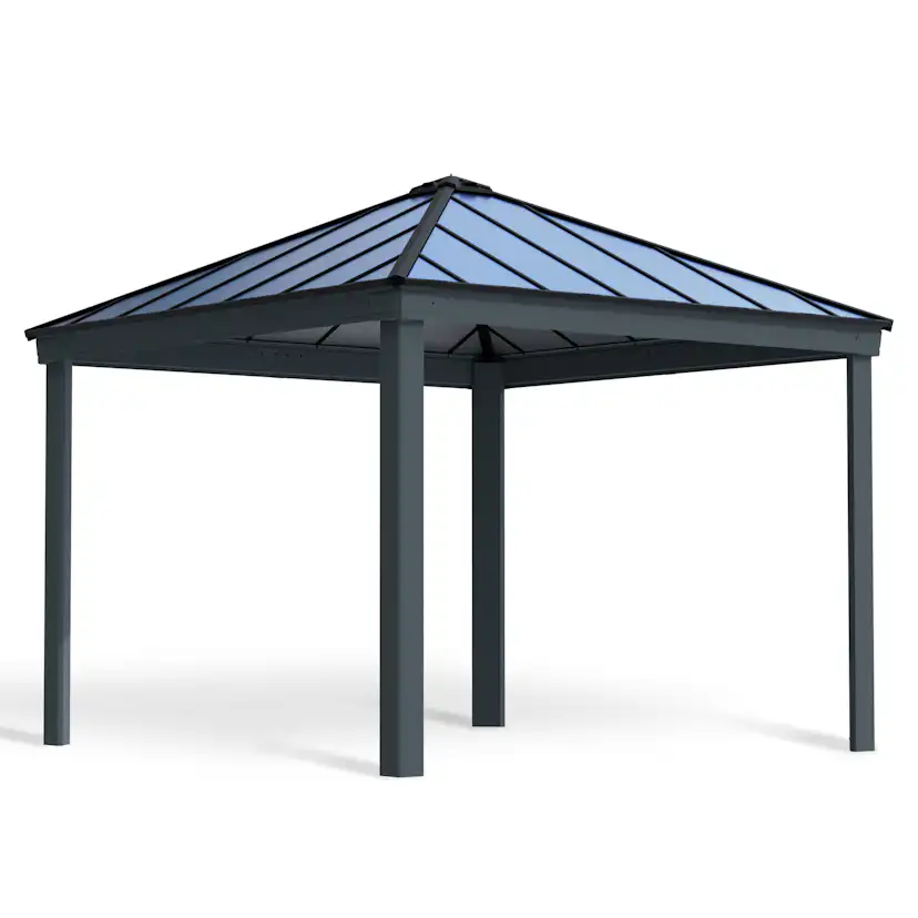 Paviljong Canopia By Palram Dallas 4,2 x 4,2m Antracitgrå