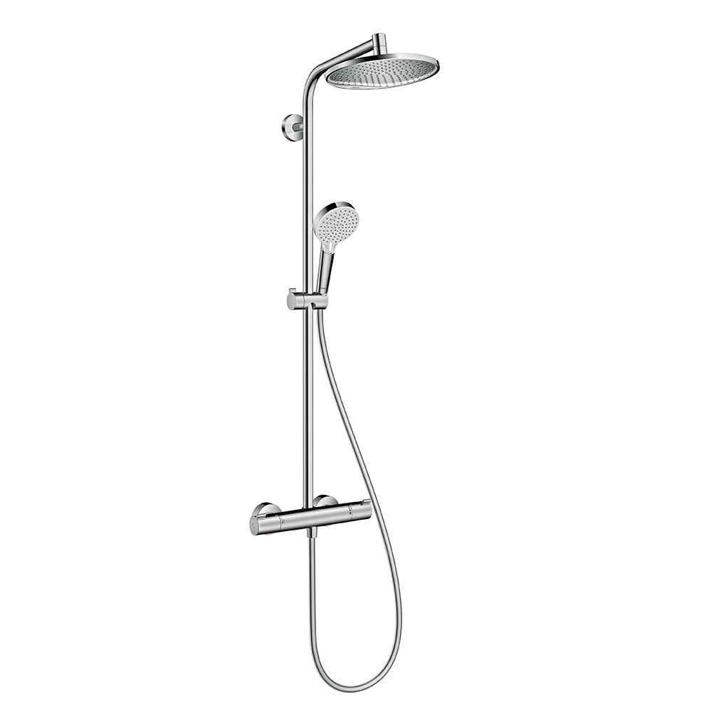 Takduschset Hansgrohe Crometta S 240 1jet Showerpipe 160 cc 160 cc utan EcoSmart