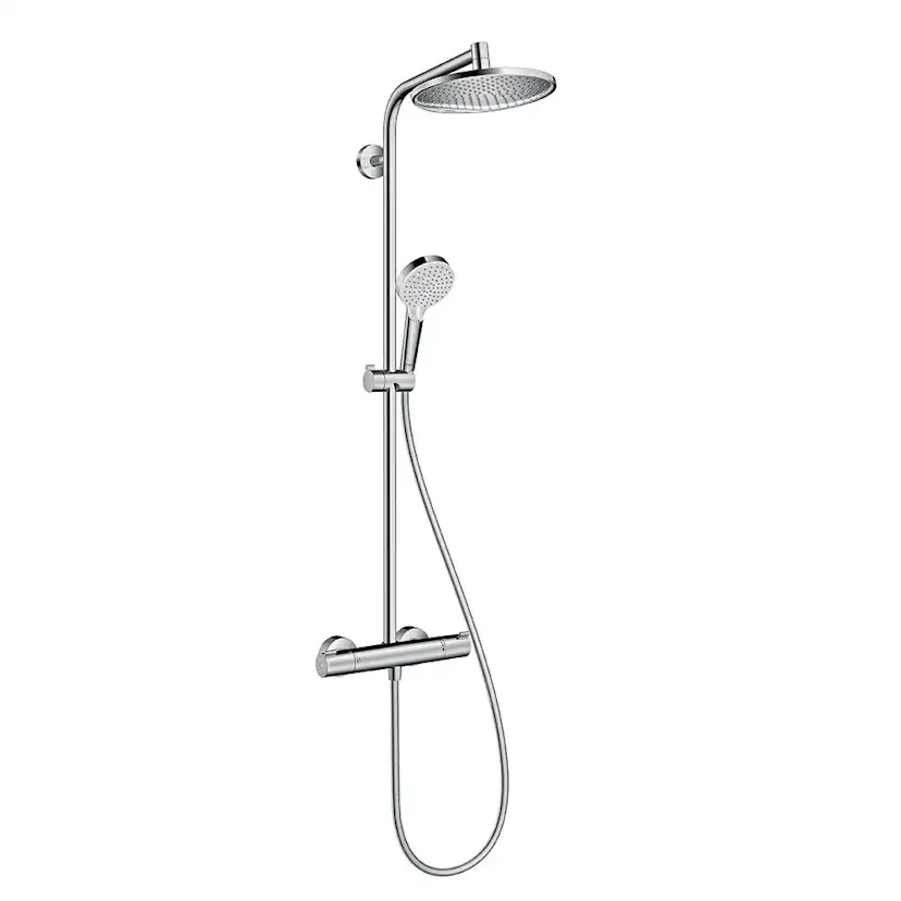 Takduschset Hansgrohe Crometta S 240 1jet Showerpipe 160 cc 160 cc utan EcoSmart