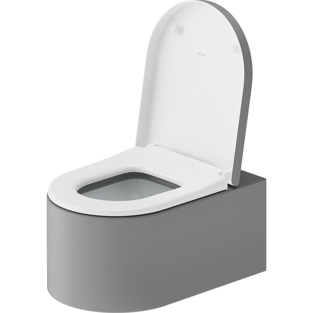 WC vägg, Ytterfärg Ljusgrå Matt 570 mm Ljusgrå