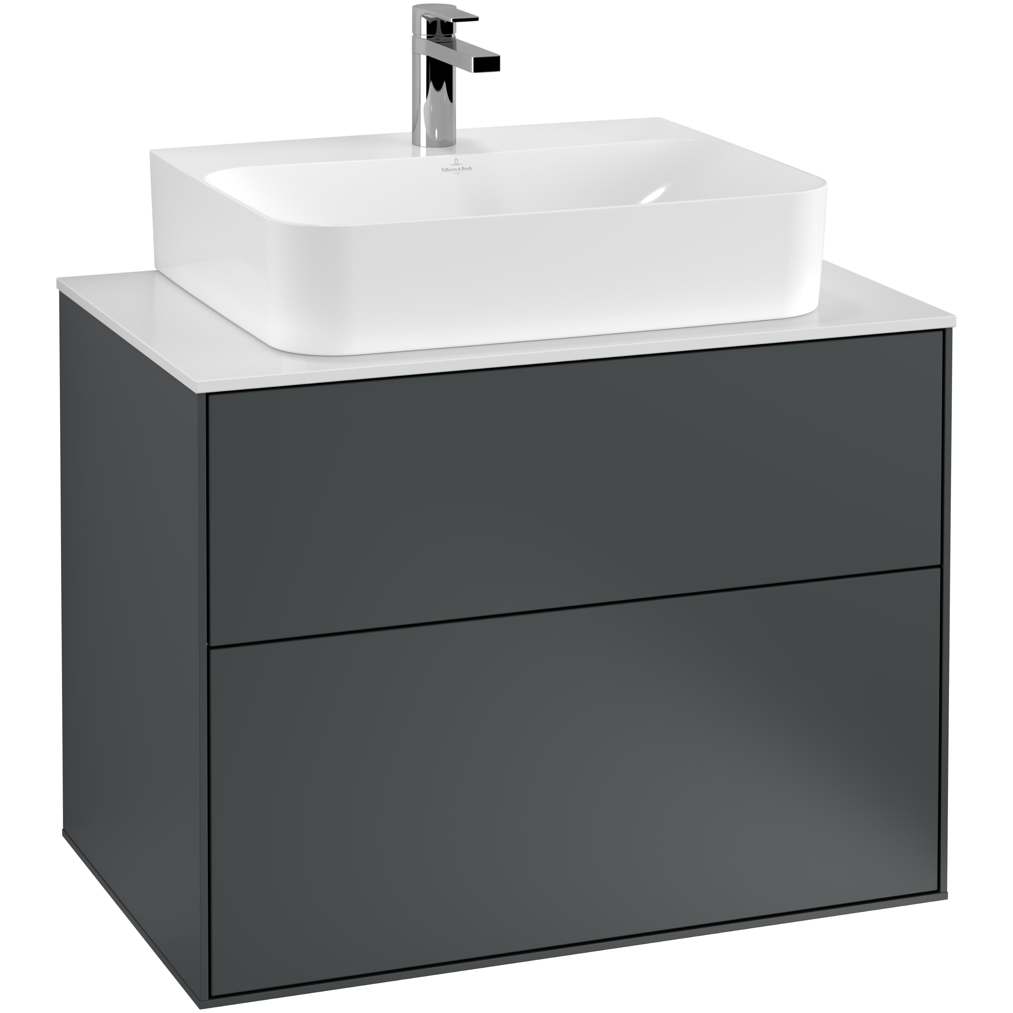 Tvättställsskåp Villeroy & Boch Finion med 2 Lådor och Bänkskiva för Centrerat Tvättställ