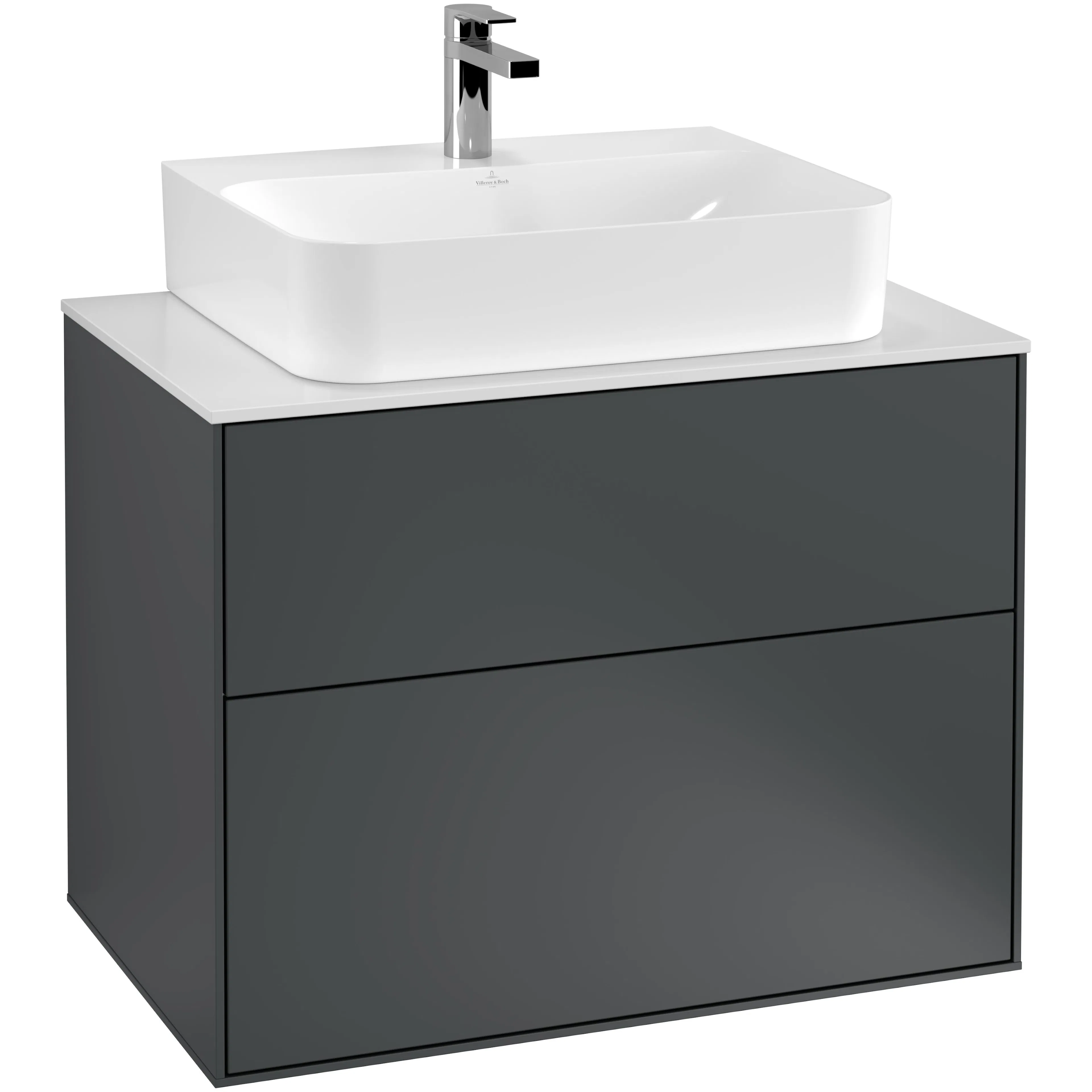 Tvättställsskåp Villeroy & Boch Finion med 2 Lådor och Bänkskiva för Centrerat Tvättställ