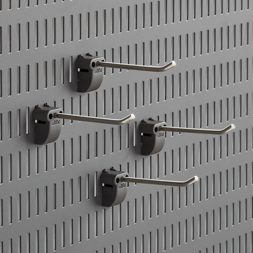 Krok Elfa Garage+ Lång Rak 4-pack