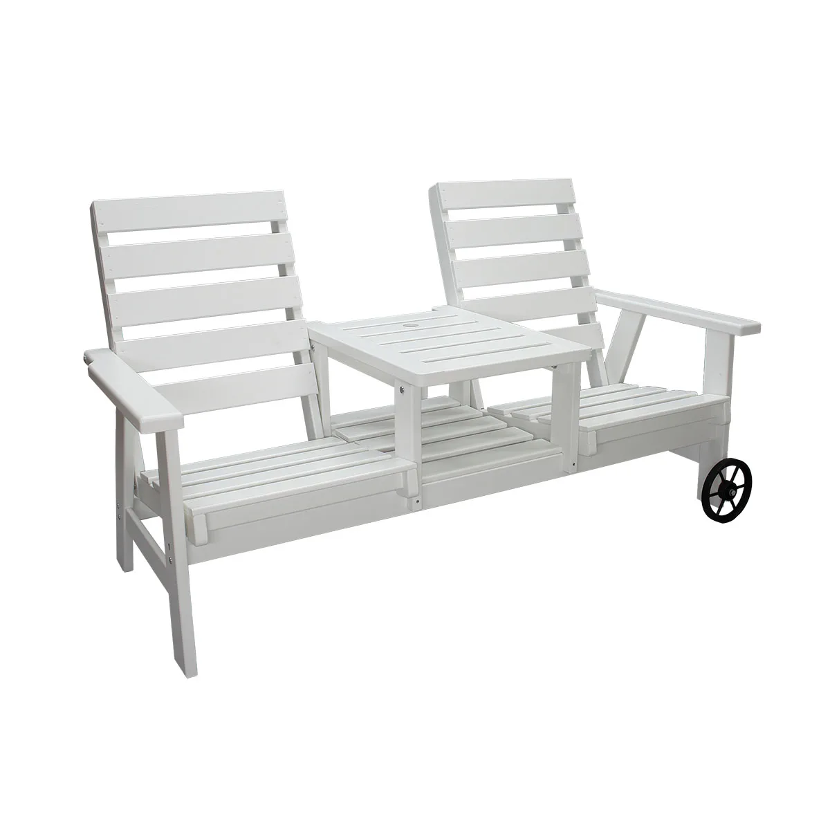 KINGDOM duosofa w. wheels, white Vit