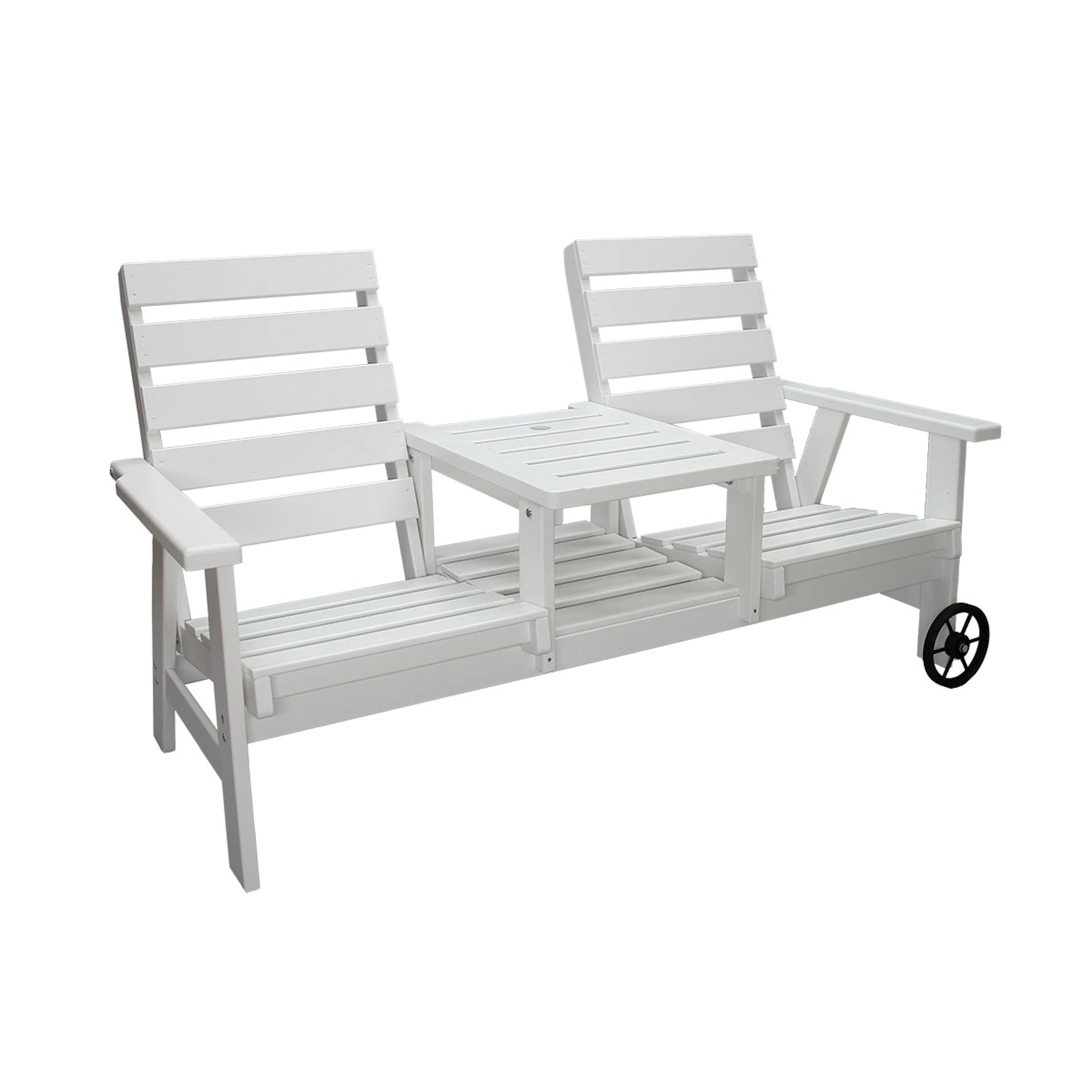 KINGDOM duosofa w. wheels, white Vit