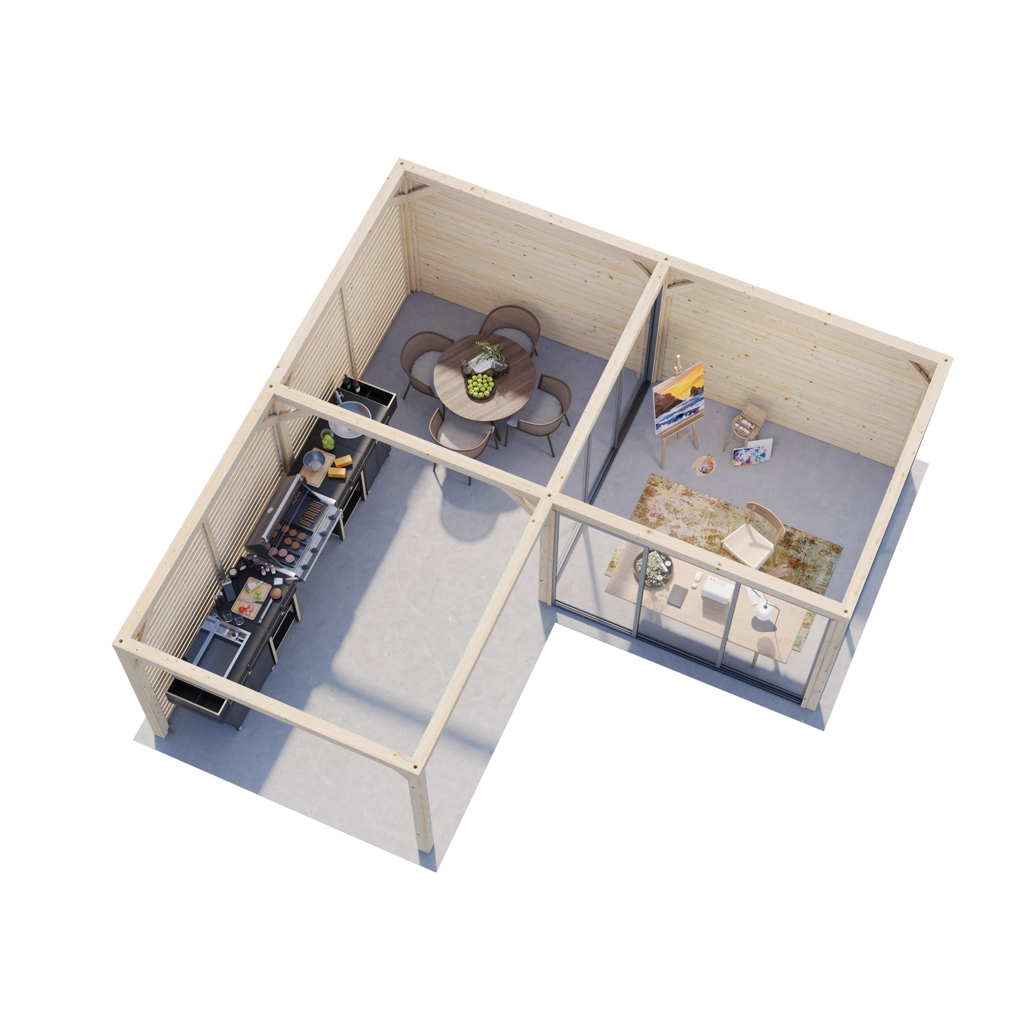 Uterum Palmako Bianca 24,9 m2 Set 511 Slide Plus