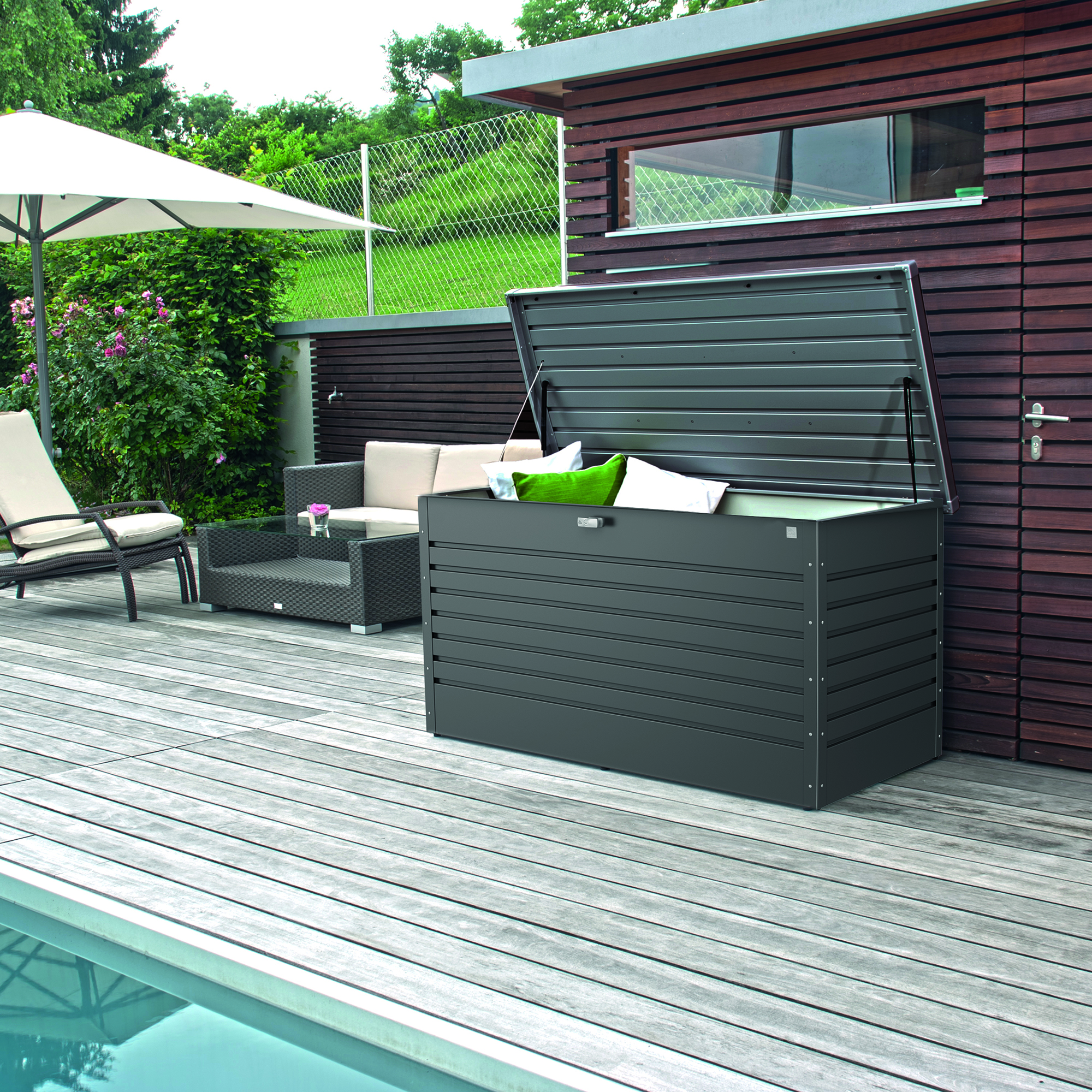 LeisureTime Box 160 High metallic quartz grey Metallic Kvartsgrå