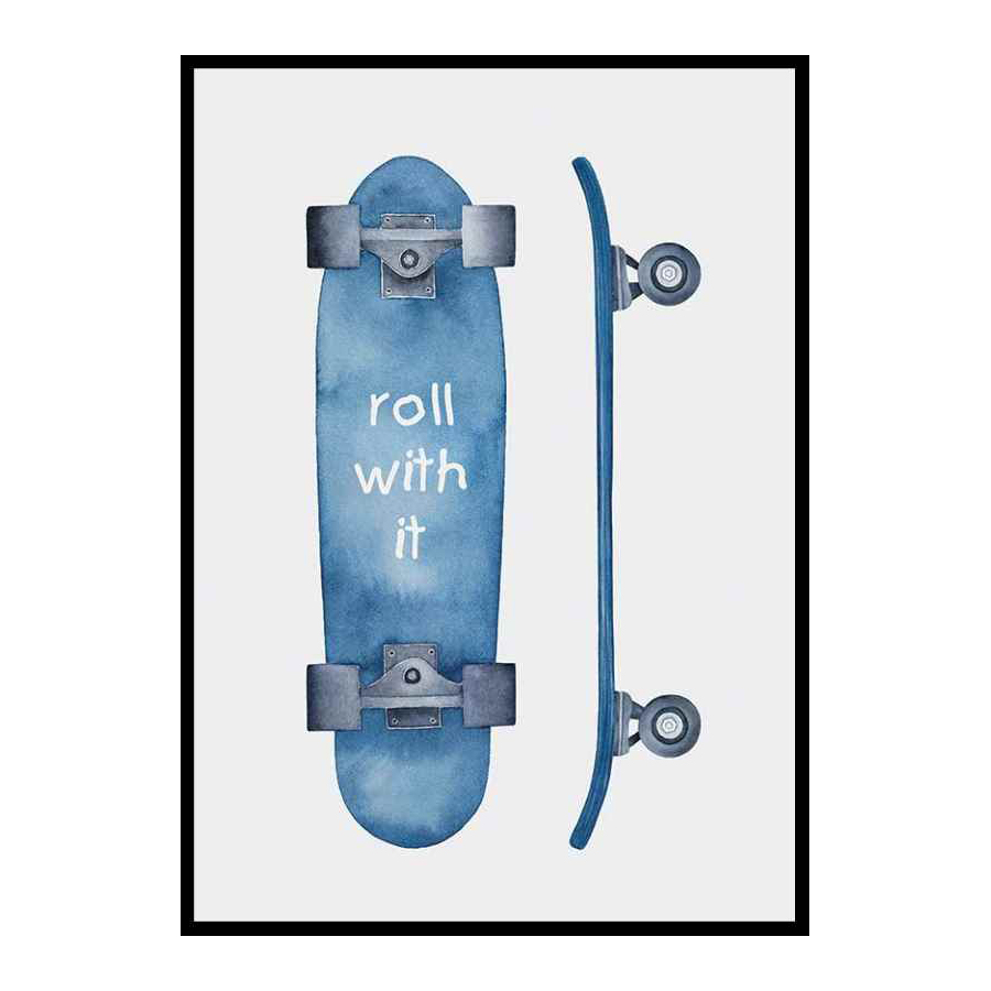 Poster Gallerix Skateboard Roll