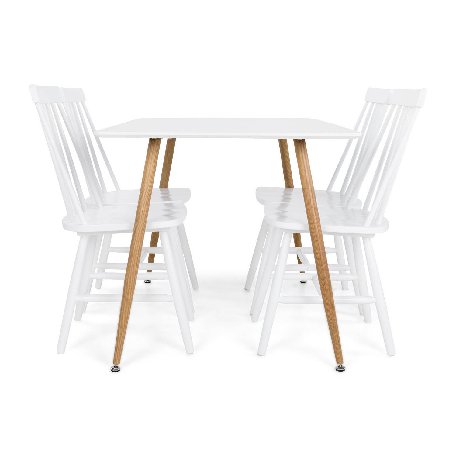 Matgrupp Basic Home Pontus Rektangulärt Matbord 120 cm med 4 Lowa Matstol