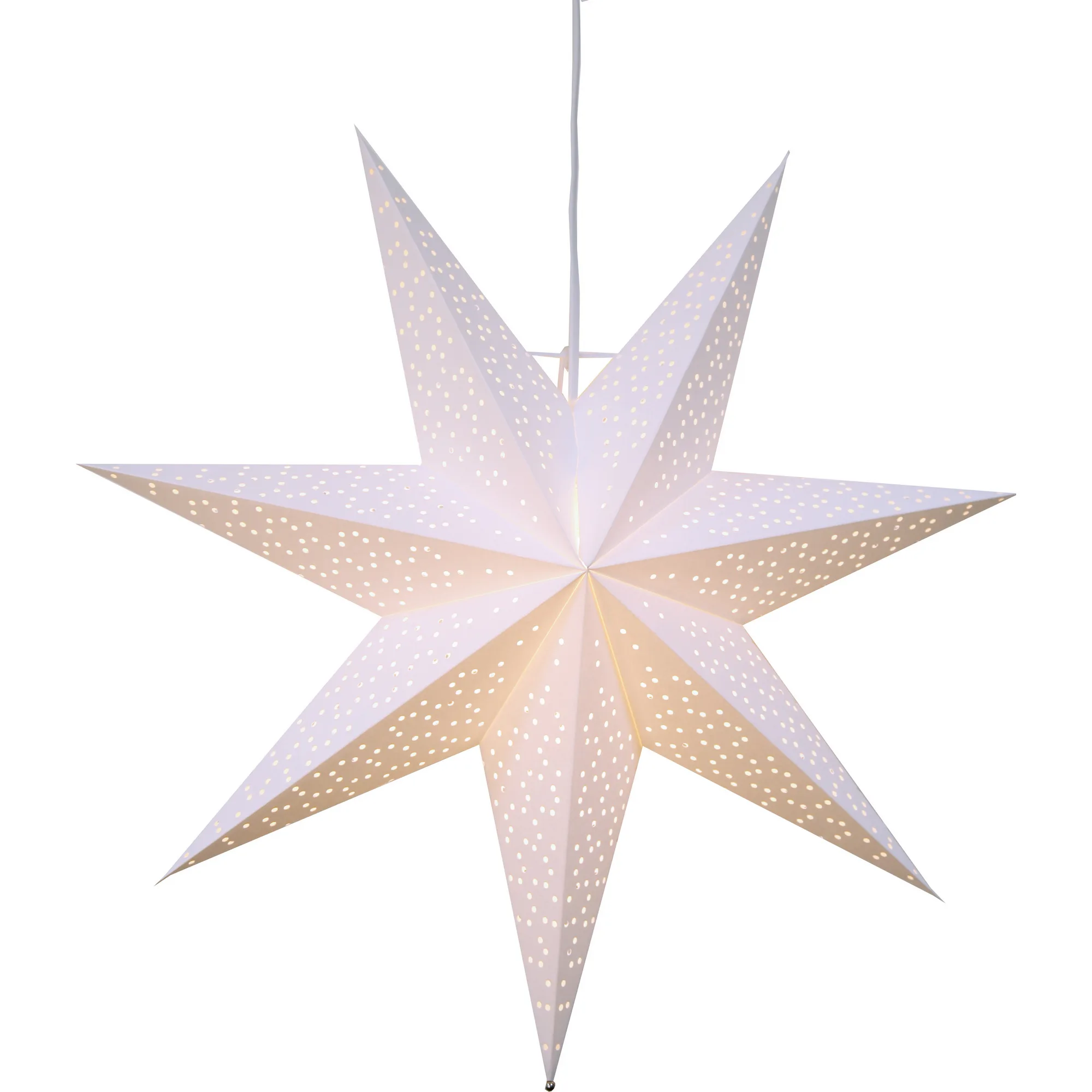 PappersstjarnaDot Vit, 54 cm