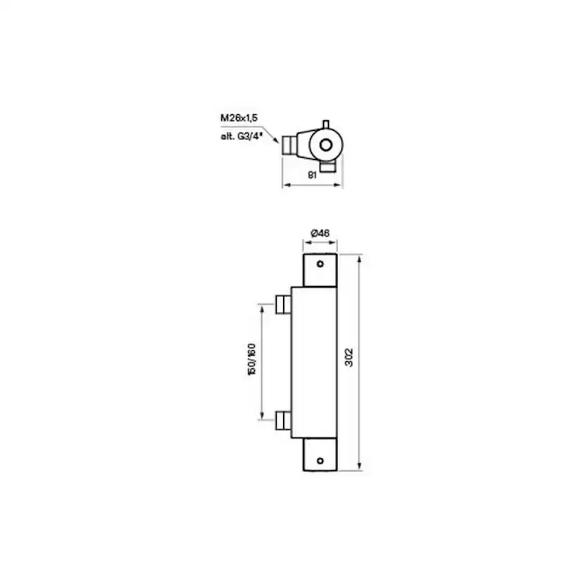 Duschblandare Tapwell EVM 168-150 cc