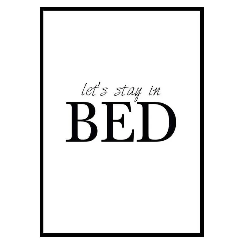 Poster Gallerix Lets Stay In Bed