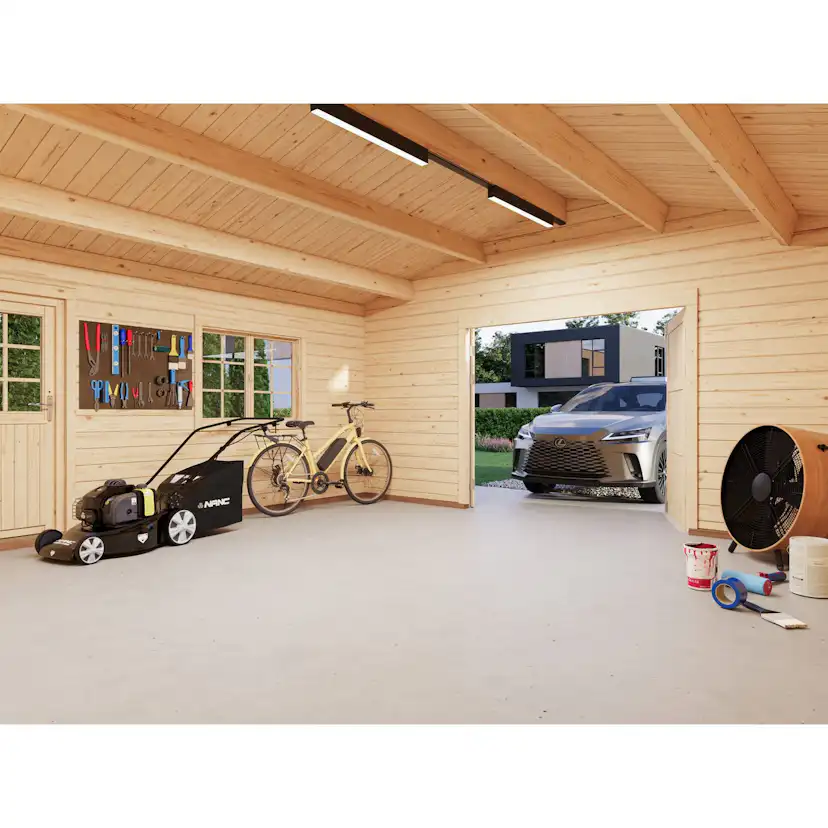 Garage Palmako Roger med Garagedörr 29,2 m2