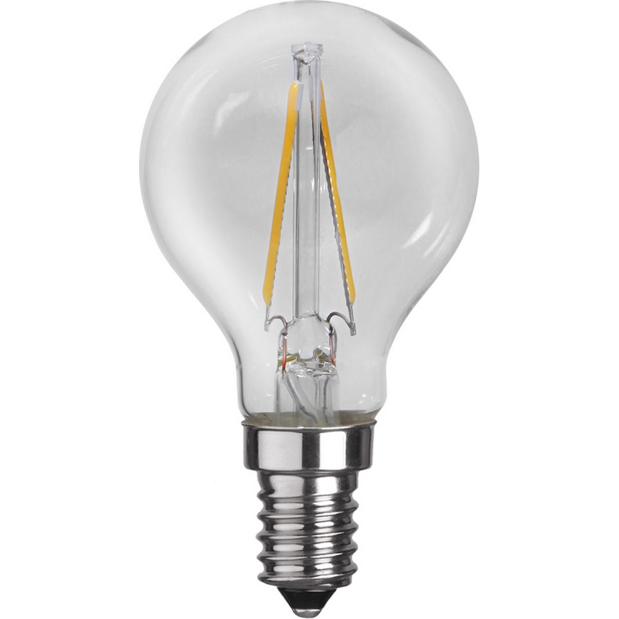 LED-lampa Star Trading Filament E14 P45 Klar 1,5W