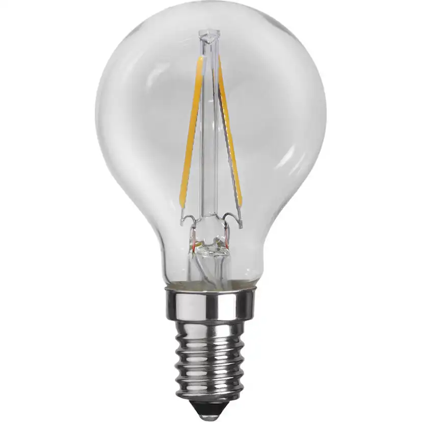 LED-lampa Star Trading Filament E14 P45 Klar 1,5W