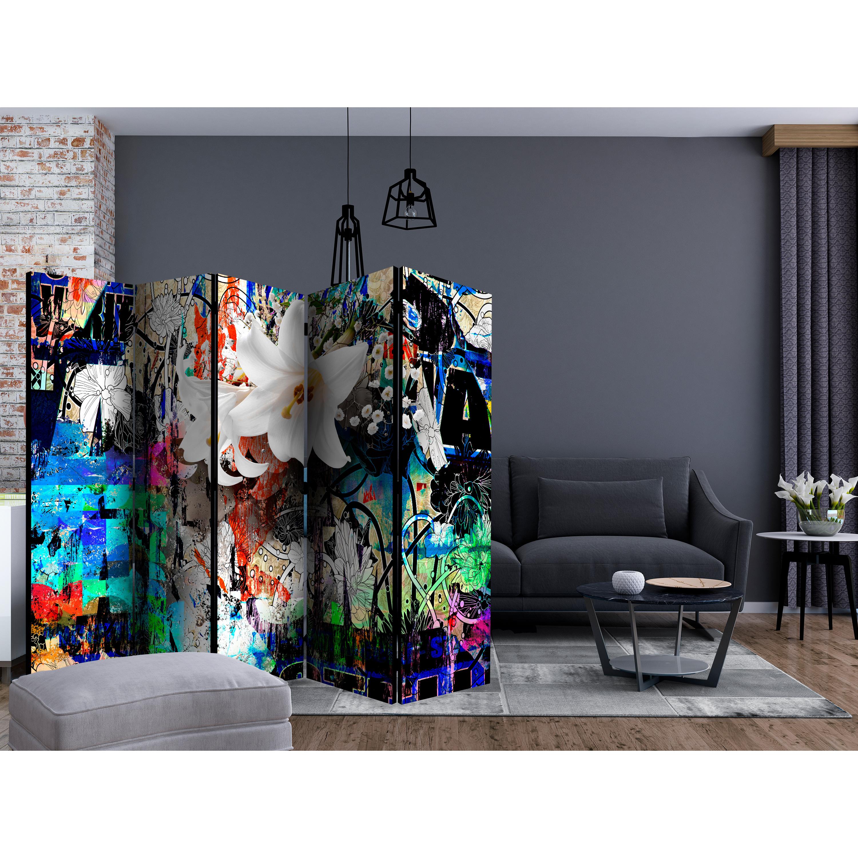 Rumsavdelare Skärmvägg Arkiio Urban Lily II 225x172 cm