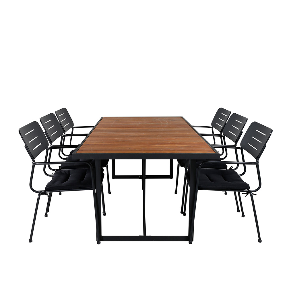 Matgrupp Venture Home King med 6 Nime Matstolar