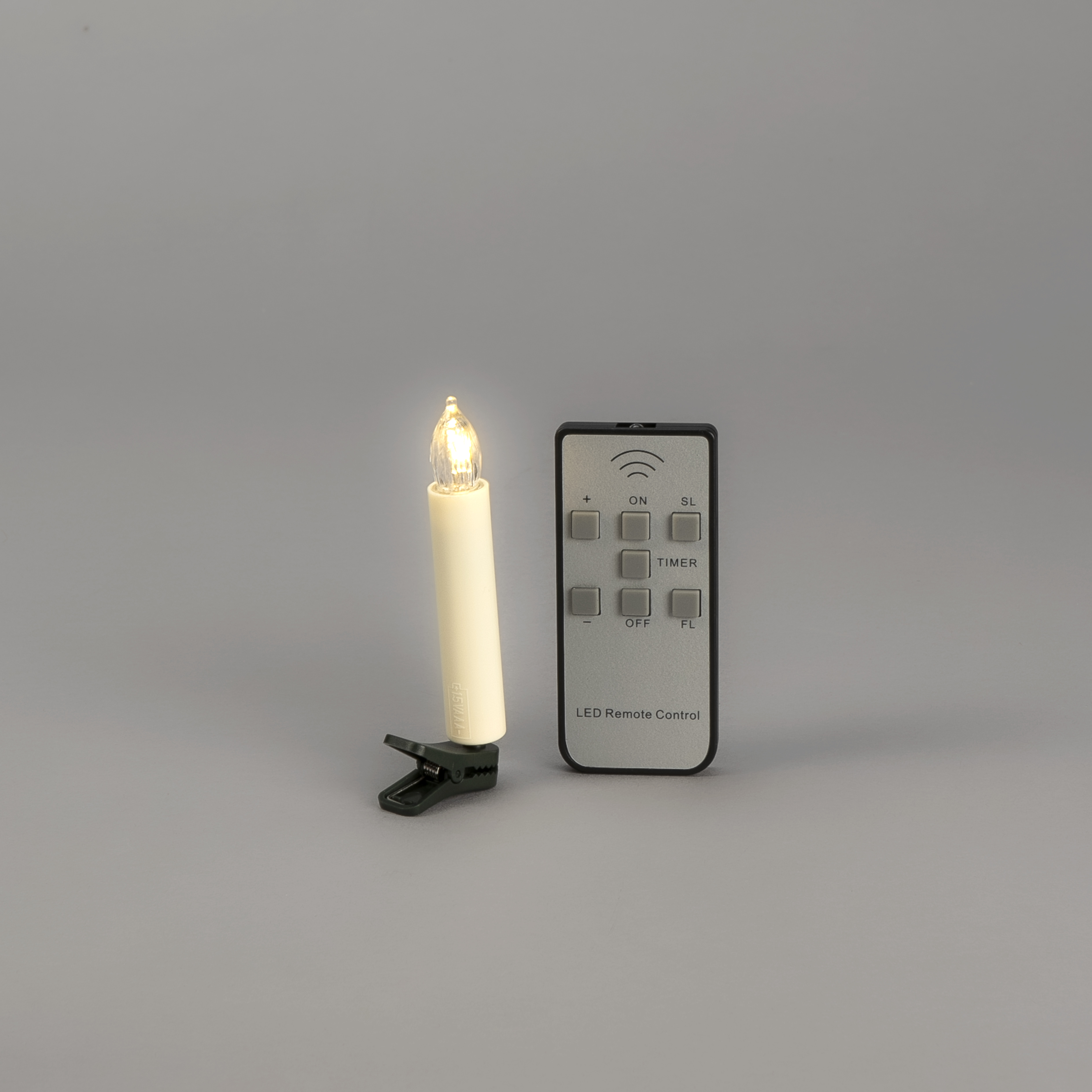 Julgransljus Gnosjö Konstsmide Basic 10st Batteridrivna Granljus LED m. Fjärrkontroll