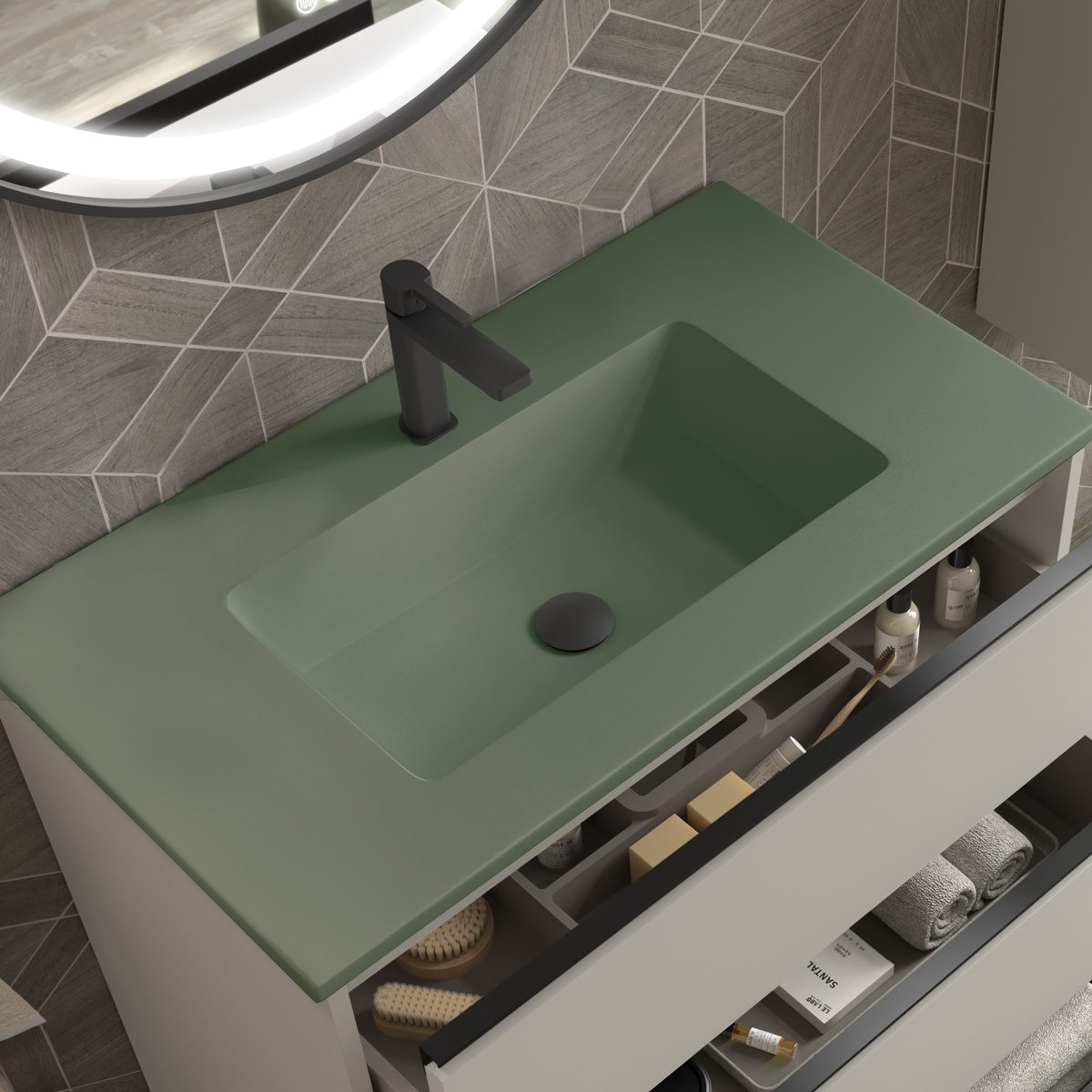 Tvättställ Tenfors Alpin Solid Surface