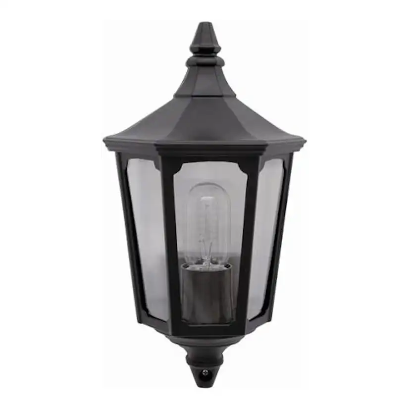 Lykta Malmbergs Smögen Svart 15W PC-glas