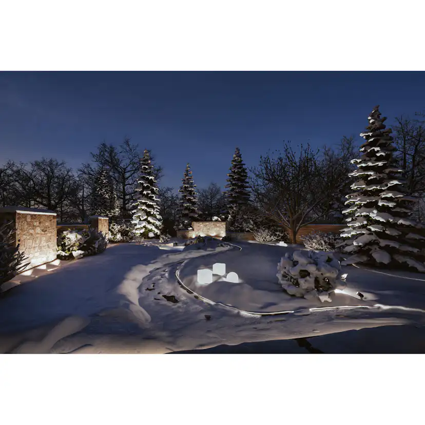LED Infälld Markbelysning Paulmann Plug & Shine Smart Home Zigbee 3.0 Floor Profil IP67 RGBW+ 3,7W 3-pack